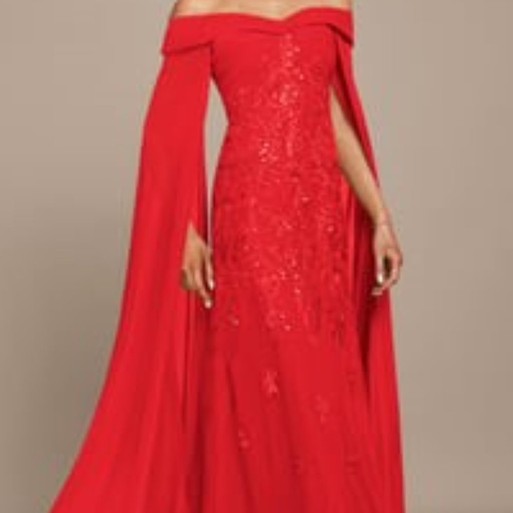 JJs House. Embroidered dress with sequined bodice. Size 8.